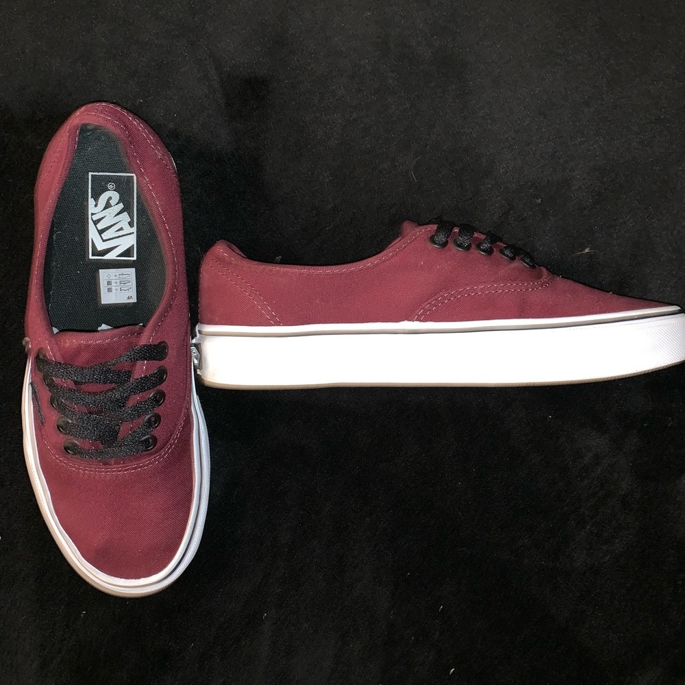 Burgundy Vans